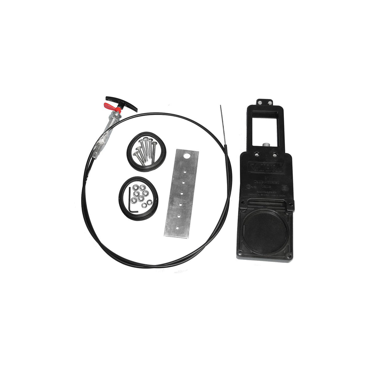 Valterra TC172 72″ Flexible Stainless Cable Actuated 1-1/2″ Waste Valve Kit