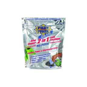 Valterra V23020 Pure Power Blue Bio-Pouch 2-In-1 Bowl Cleaner &amp; Tank Treatment, 12/pk