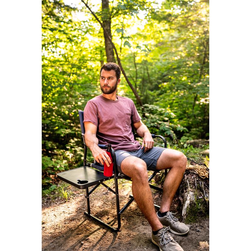 GCI Outdoor Slim-Fold Navy Blue Director's Folding Chair