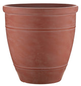 Southern Patio RUB-094203 Wright Planter, 18 in H, Rubber, Terra Cotta