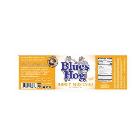 Blues Hog Honey Mustard BBQ Sauce 18 oz, Pack of 6