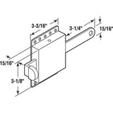Prime-Line GD 52118 Garage Door Lock, Steel, Galvanized