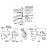 Prime-Line GD 52118 Garage Door Lock, Steel, Galvanized