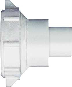 Plumb Pak PP55-8W Reducing Coupling, 1-1/2 x 1-1/4 in, Slip-Joint, Polypropylene, White
