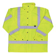 Boss Hi-Vis Yellow Polyester Rain Jacket XL