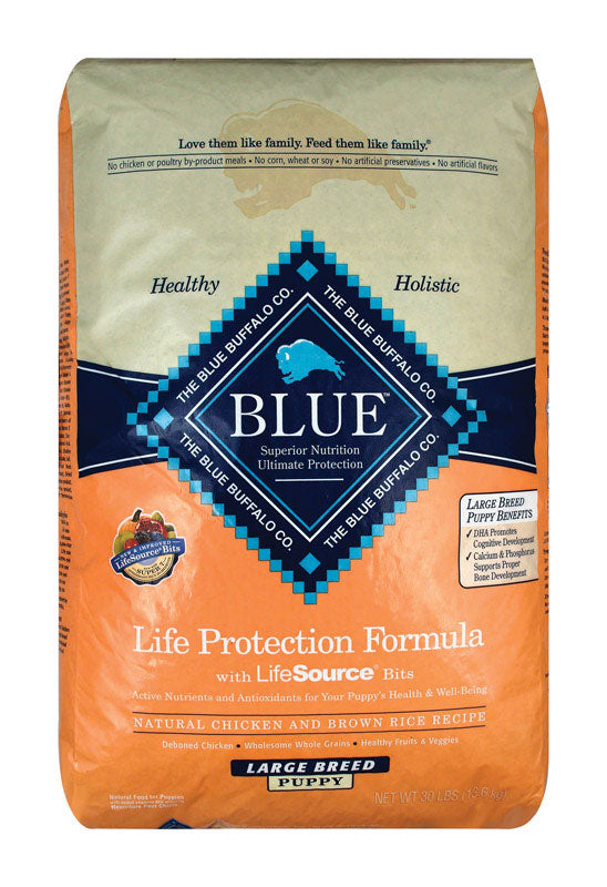 Blue Buffalo Life Protection Formula Puppy Chicken and Brown Rice Dry Dog Food 30 lb