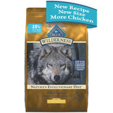 Blue Buffalo Wilderness Adult Chicken Dry Dog Food Grain Free 24 lb