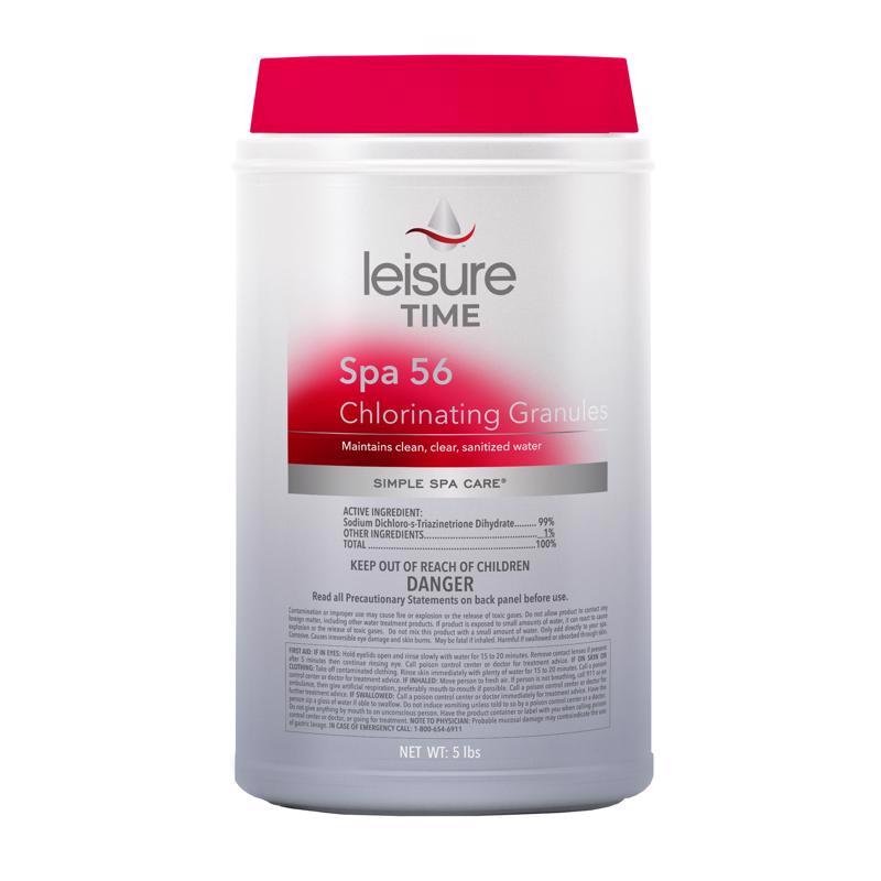 Leisure Time Spa 56 Granule Chlorinating Chemicals 5 lb, Pack of 6