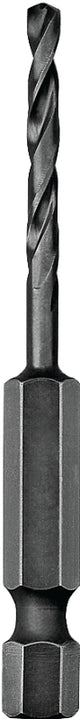 DEWALT DD5112 Impact Drill Bit, 3/16 in Dia, 3 in OAL, Spiral Flute, 1/4 in Dia Shank, Hex Shank