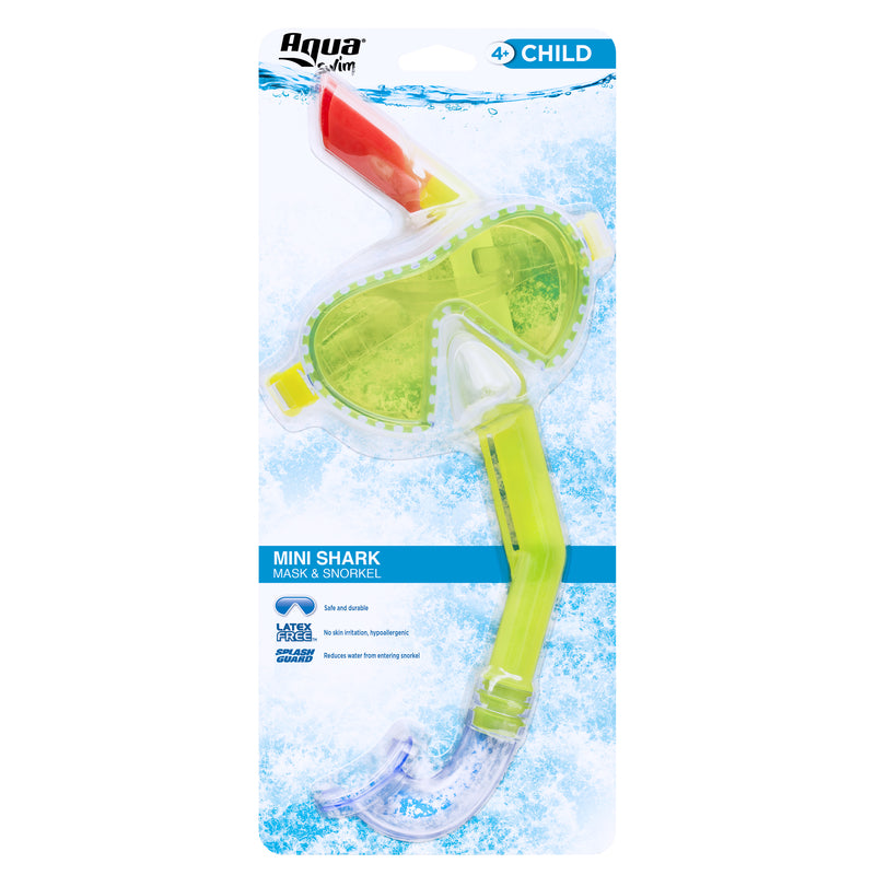 Aqua Swim Mini Shark Assorted Child Mask/Snorkel