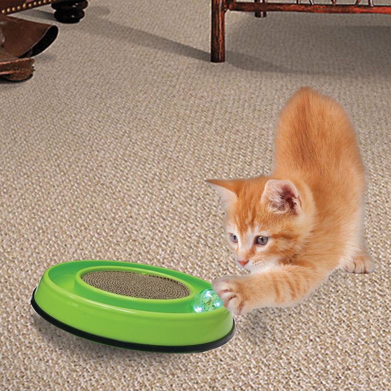 Spot Rockin' Cardboard Brown Cat Scratcher 2 pk, Pack of 3