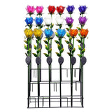 Alpine Assorted Glass 33 in. H Tulip Petals Outdoor Garden Stake, Pack of 18