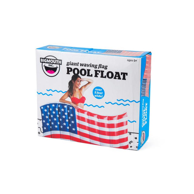 BigMouth Blue/Red/White Vinyl Inflatable Giant American Flag Pool Float, Pack of 4