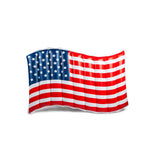 BigMouth Blue/Red/White Vinyl Inflatable Giant American Flag Pool Float, Pack of 4