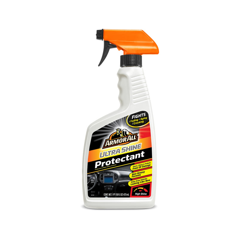 Armor All Ultra Shine Plastic/Rubber/Vinyl Protectant Spray 16 oz, Pack of 5