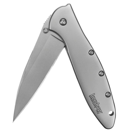 Kershaw 1660 Leek Knife, Drop Point Blade, Bead-Blasted Blade, 7 in OAL, 3 in L Blade, Stainless Steel Blade