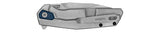 Kershaw Lucid Series 2036 Pocket Knife, 3.2 in L Blade, 8Cr13MoV Stainless Steel Blade, Contoured, Secure Grip Handle