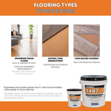 Roberts 1487-1 Floor Adhesive, Paste, Beige, 1 gal Pail, Pack of 4