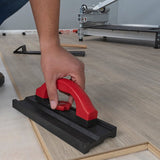 Roberts Double Tap Series 10-49 Reversible Tapping Block, 10 in L, 3-1/2 in W, Nylon, Black/Red