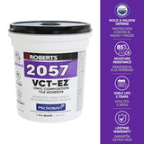 Roberts 2057-0 Adhesive, Paste, Non-Offensive, Very Mild, Creamy Tan, 1 qt Pail, Pack of 6
