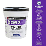 Roberts 2057-1 VCT Flooring Adhesive, Paste, Very Mild, Beige, 1 gal Pail, Pack of 4
