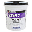 Roberts 2057-1 VCT Flooring Adhesive, Paste, Very Mild, Beige, 1 gal Pail, Pack of 4