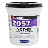Roberts 2057-1 VCT Flooring Adhesive, Paste, Very Mild, Beige, 1 gal Pail, Pack of 4