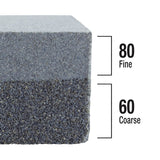 QEP 10022 Rubbing Stone, 60, 80 Grit, Fine, Medium