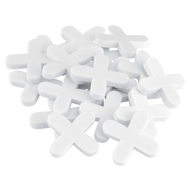 QEP 10005 Series Tile Spacer, 1/4 in L, Plastic, White