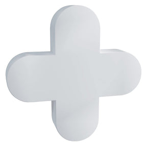 QEP 10005 Series Tile Spacer, 1/4 in L, Plastic, White