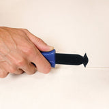 QEP 10058 Backerboard Scoring Knife, 9-1/2 in OAL, Carbide/Steel Blade, Rubber Handle, Blue Handle