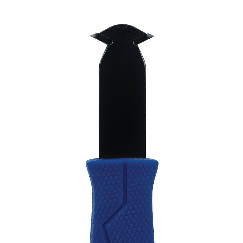 QEP 10058 Backerboard Scoring Knife, 9-1/2 in OAL, Carbide/Steel Blade, Rubber Handle, Blue Handle