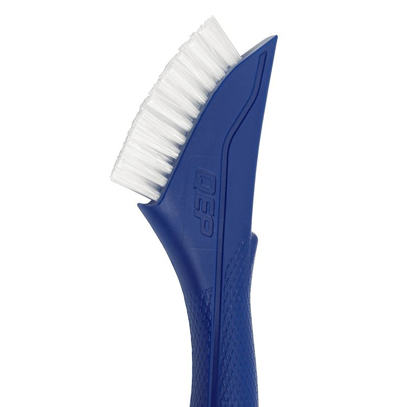 QEP 20842 Grout and Tile Brush, 3/4 in L Trim, Nylon Bristle, Blue Handle