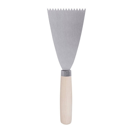 Roberts 10033 Adhesive Spreader, 3 in W Blade, Steel Blade, Wood Handle, Comfort Handle