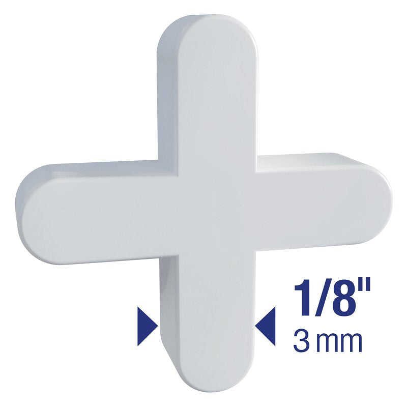QEP 10335 Traditional Flexible Tile Spacer, 0.77 in Thick, Plastic, White
