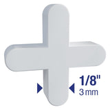 QEP 10335 Traditional Flexible Tile Spacer, 0.77 in Thick, Plastic, White