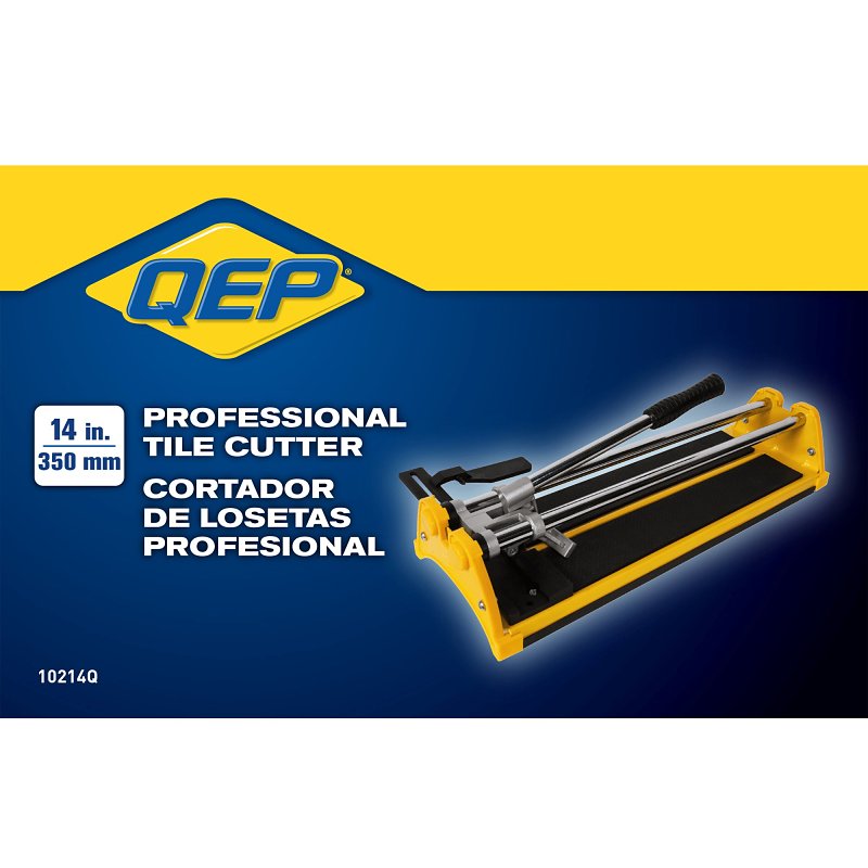 QEP 10214Q Series Cutter, 14 in L Dimensions, 1/2 in Cutting Capacity, Cut Material: Tile, Tungsten Carbide Blade