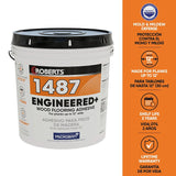 Roberts 1487-4 Floor Adhesive, Paste, Beige, 4 gal Pail