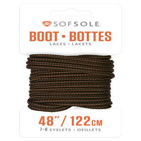 Sof Sole 48 in. Black-Brown Boot Laces