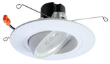 Halo RA5606930WHR LED Retro Gimbal, 7-1/4 in Dia x 3-1/2 in H Dimensions, White