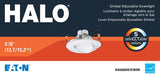 Halo RA56LS9FSD2W1EWH Light Trim, 8.8 W, 120 V, LED Lamp, White