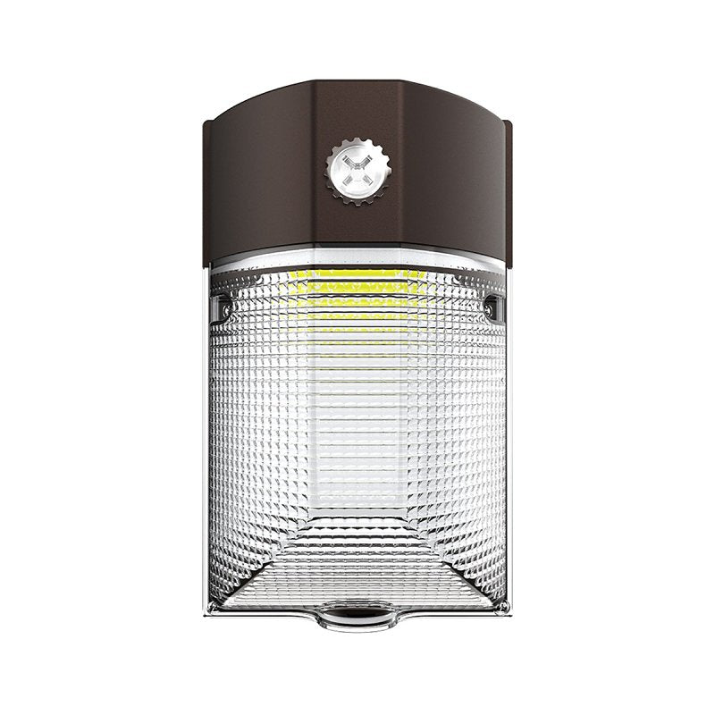 Halo MWP Series MWP40FSUNVDBZ Dusk-to-Dawn Mini Wall Pack, 120 to 277 V, LED, 3772 to 4198 Lumens, 3000, 5000 K, Bronze
