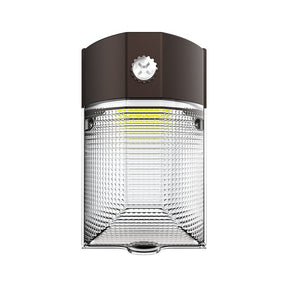 Halo MWP Series MWP40FSUNVDBZ Dusk-to-Dawn Mini Wall Pack, 120 to 277 V, LED, 3772 to 4198 Lumens, 3000, 5000 K, Bronze
