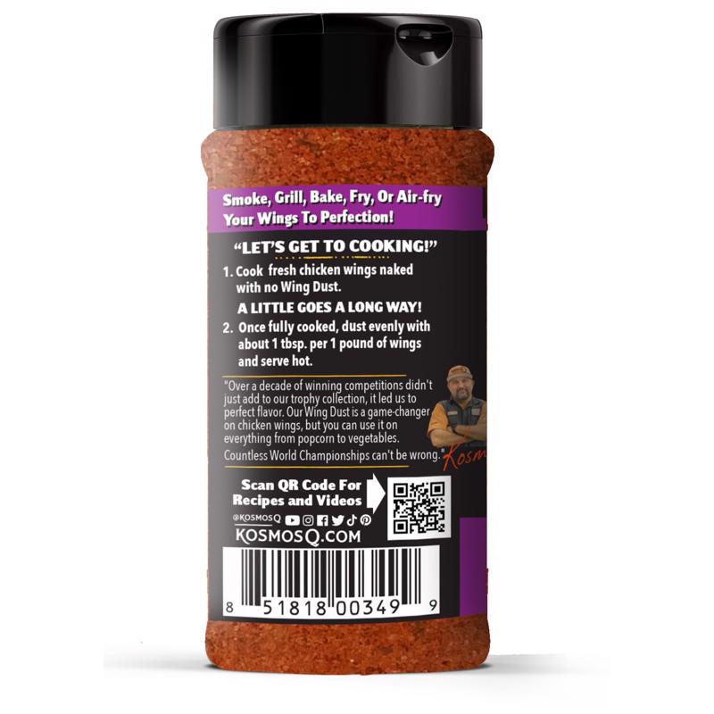 Kosmos Q Wing Dust Kickin' Cajun Wing Seasoning 5 oz