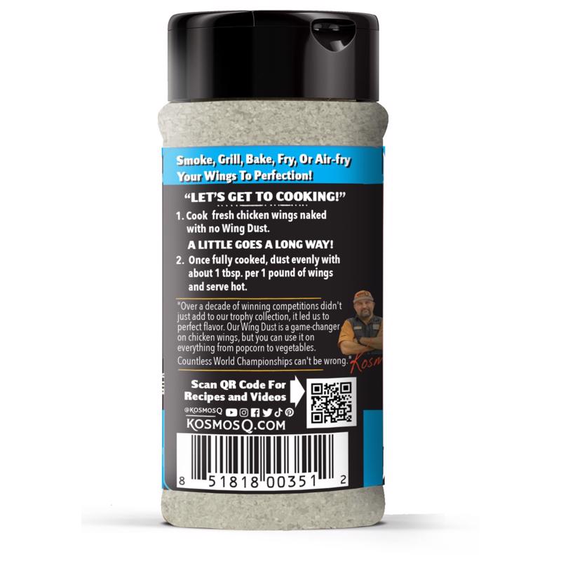 Kosmos Q Wing Dust Salt & Vinegar Wing Seasoning 8 oz