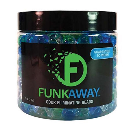 B2Z FunkAway Fresh Clean Scent Odor Eliminating Beads 12 oz Beads, Pack of 6