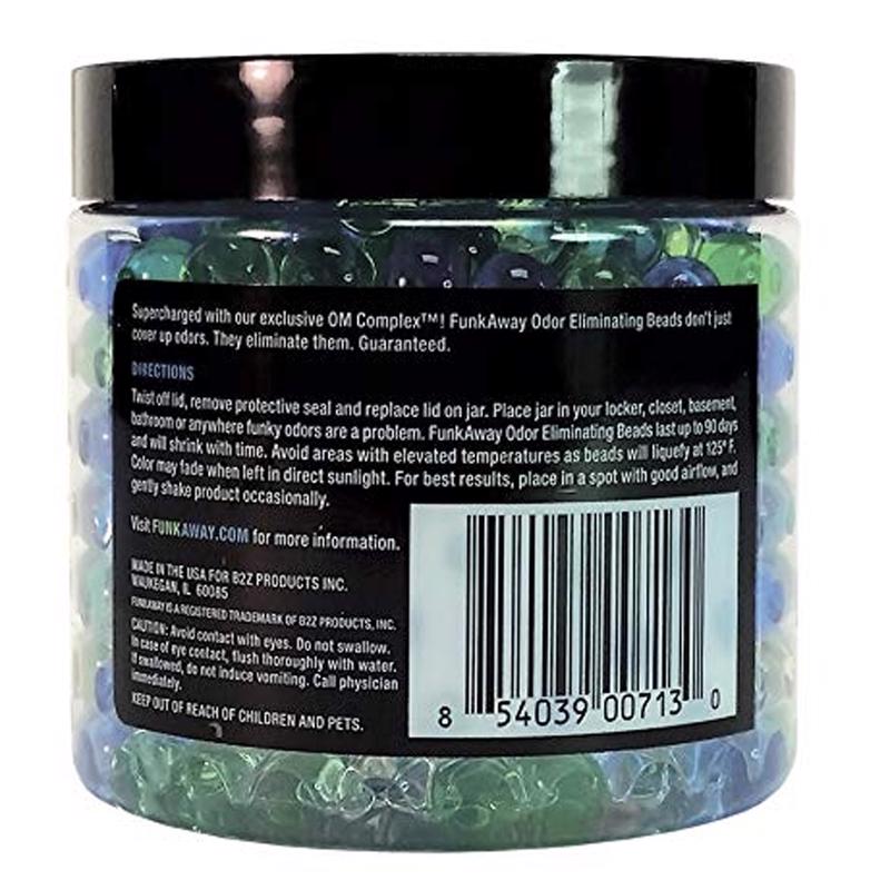 B2Z FunkAway Fresh Clean Scent Odor Eliminating Beads 12 oz Beads, Pack of 6