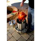 Orion Cooker Original Wood Chips Vertical Outdoor Convection Cooker Silver