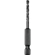 DEWALT DD5120 Impact Drill Bit, 5/16 in Dia, 4 in OAL, Spiral Flute, 1/4 in Dia Shank, Hex Shank