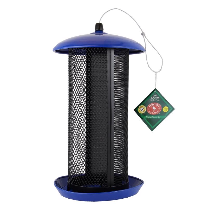 Perky-Pet Wild Bird 8 lb Metal Mesh Dual Bird Feeder, Pack of 2